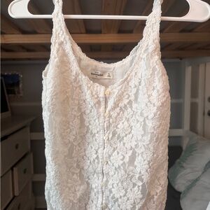 Abercrombie kids White Lace Intimate Top